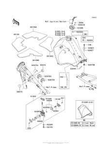 KL650 Топливный бак