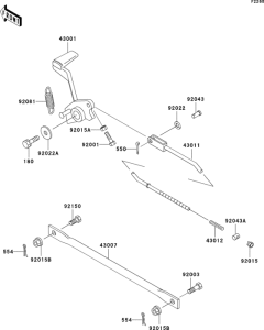 ER500 Педаль тормоза