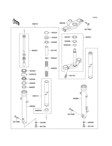 EX500 Front fork(d6f)