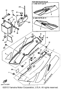 FZR600RDC Боковые обтекатели