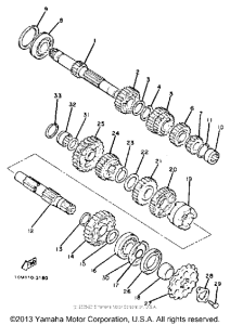 XS400RJ Трансмиссия