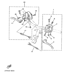 CG50E Handle switch. lever