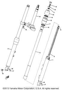 TA125 Передняя вилка