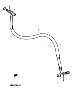 GSX-R1100 Сцепление hose
