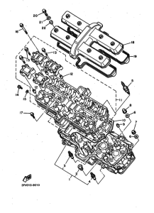 FZR750R Головка цилиндров