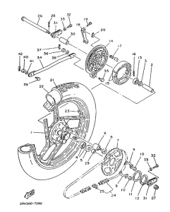 TZR125 Переднее колесо