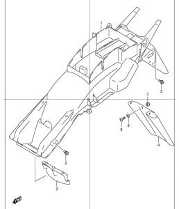 GSF1200S Заднее крыло