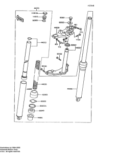 KE100 Вилка передней оси