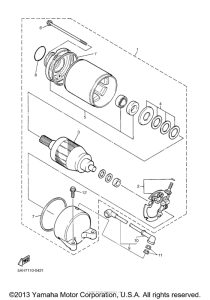 YZF600RTC Стартер