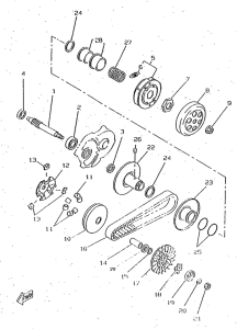 CW50RS Сцепление