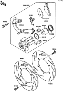 EX500 Передние тормоза