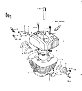  Головка блока цилиндров / цилиндр