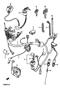 TS250 Жгут проводов
