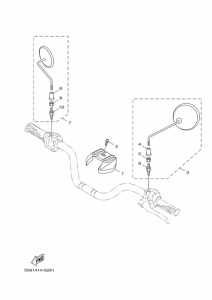 YW125 Обтекатель 1