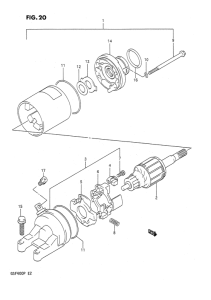 GSF400 Стартерный мотор
