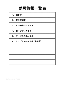 YA100W 参照情報一覧