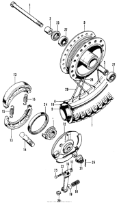SL100 Переднее колесо