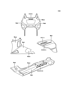 ZX400 Наклейки