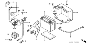 XL650V Аккумулятор
