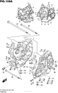 DL1000 (ABS) Картер двигателя