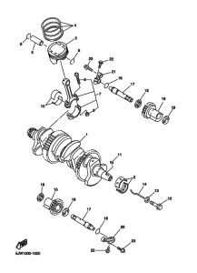 FJR1300 Коленчатый вал и Поршень