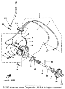 RZ350L Масляный насос