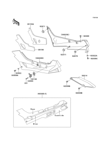 ZX600 Side cover / chain case(zx600-d4)