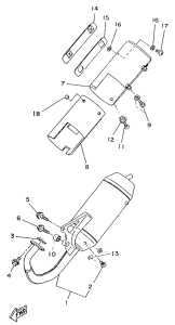YA50R Выхлопная система