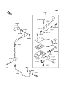 KLX250 Главный тормозной цилиндр