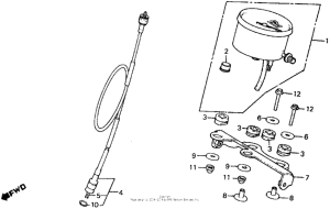 XR500R Speedometer 81-82