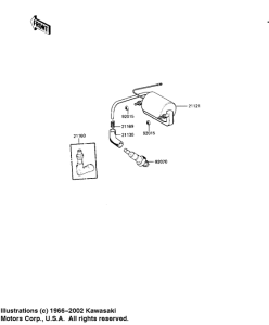 KE125 Катушка зажигания