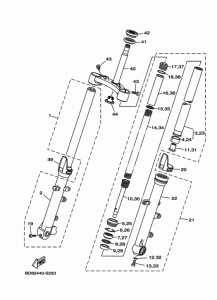 FZ07 Передняя вилка