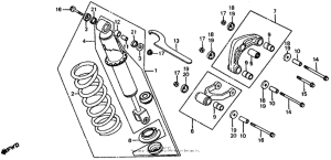CR60R Задние амортизаторы
