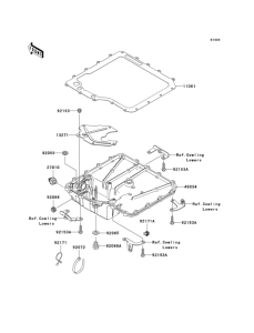 ZX1400 Маслянный поддон