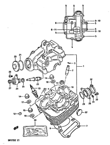 DR125 Головка цилиндров