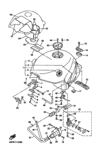 YZF600R YZF600RV Tank fuel