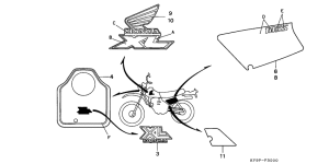 XL185 Mark / stripe / emblem