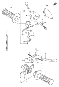 DR125 Рулевой рычаг