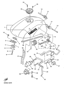 FZS600 Топливный бак