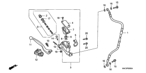 CR500R Fr. brake master cylinder