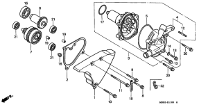 VT1100C3 Водяная помпа