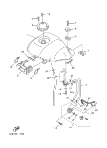 TDR125 Kraftstofftank
