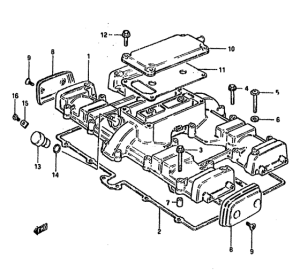 GSX750 Крышка головки цилиндров