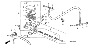 CBF1000 Главный цилиндр сцепления
