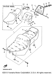 XV1100SJC Сиденье