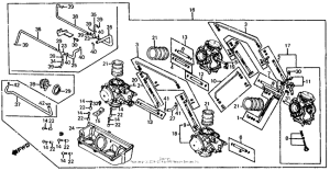 VF700S Carburetor assy. + carburetor link
