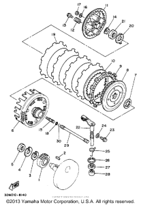 XV250 Сцепление