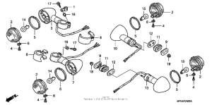 VT600C Задний фонарь