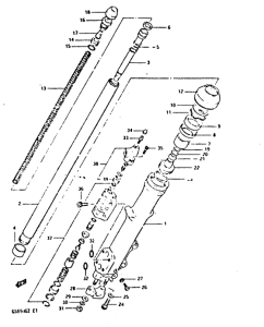 GS650 Front left damper