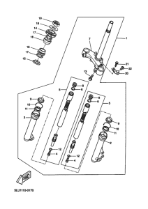 CW50 CW50P Вилка передней оси